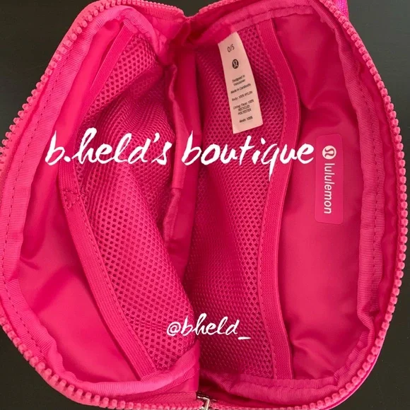 lululemon Everywhere Belt Bag Sonic Pink (Barbie Pink Hot Pink) 1L Brand New NWT